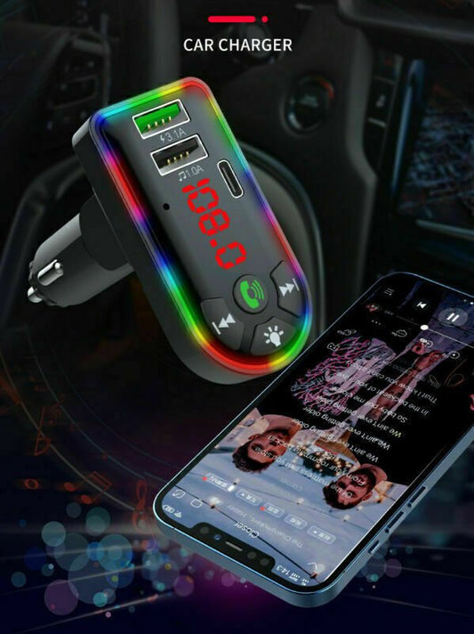 Car Bluetooth 5.0 MP3 Player FM Transmitter Radio 3.1A Fast Charger Adapter Lots