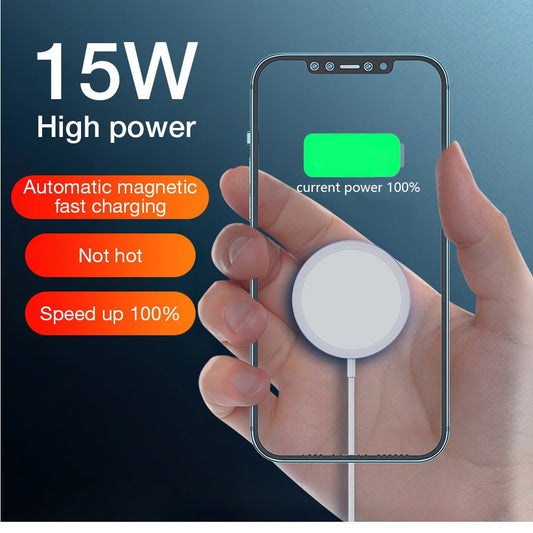 Compatible with Apple, Magnet Safe Fast 15w Wireless Charger for Iphone 12 Pro MAx charger